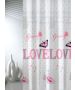 Κουρτίνα Μπάνιου 180*200εκ. Υφασμάτινη Polyester Joy Bath Love 002-00003