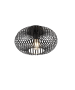 Μεταλλική Πλαφονιέρα Οροφής Black Matt 30xH18cm 1xE27 Trio Lighting  Johann 606903032