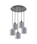 SE21-BL-B10-BL5-SH2 ADEPT PENDANT Grey Shade Pendant+ HOMELIGHTING 77-9028