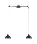 SE21-BL-B10-BL2-MS3 ADEPT PENDANT Black Metal Shade + HOMELIGHTING 77-9052