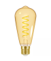 Λαμπτήρας Led Filament Amber Spiral ST64 E27 4,8w 2000K 350lm Ø64xH145mm Enjoy EL825202