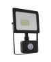 BLACK SENSOR LED SMD FLOOD LUMINAIRE IP66 20W 4000K 1700Lm 230V RA80 ACA Q2040S