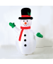 "INFLATABLE SNOWMAN" 1 LED ΛΑΜΠ.ΑΝΤΑΠ.(12V), RGB,  ΣΤΑΘ. IP44, Η180CM, 2M ΠΡΑΣ. ΚΑΛ. ΤΡΟΦ. ACA X07003439