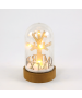 "PLASTIC COVER BALL XMAS TREE", 10 MINI WW LED ΛΑΜΠ. ΜΠΑΤ. (3XAA) IP20 Φ11X19CM ACA X07101135