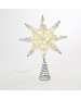 "SILVER TINSEL THREAD STAR 1" 20 MINI WW LED ΛΑΜΠ. ΜΠΑΤ. 3ΧΑΑ,IP20 28x5x20cm ACA X112011281