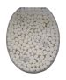 ΚΑΠΑΚΙ WC WHITE PEBBLES 36(φ)x43(μ) ΜΠΕΖ San Lorentzo 8038