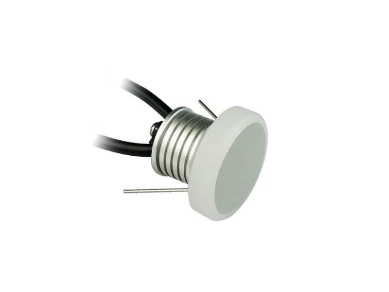 Σποτ Χωνευτό 1w Led 87lm 3000K Warm White 12V DC, IP65, Λευκό 3,5*25,5cm  Viokef Royal 4223000