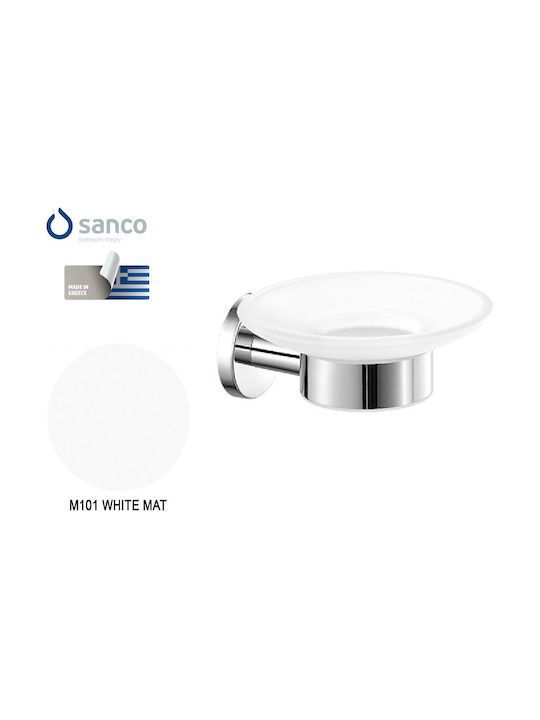 Σαπουνοθήκη Επιτοίχια Sanco Ergon White Matt 25902-M101