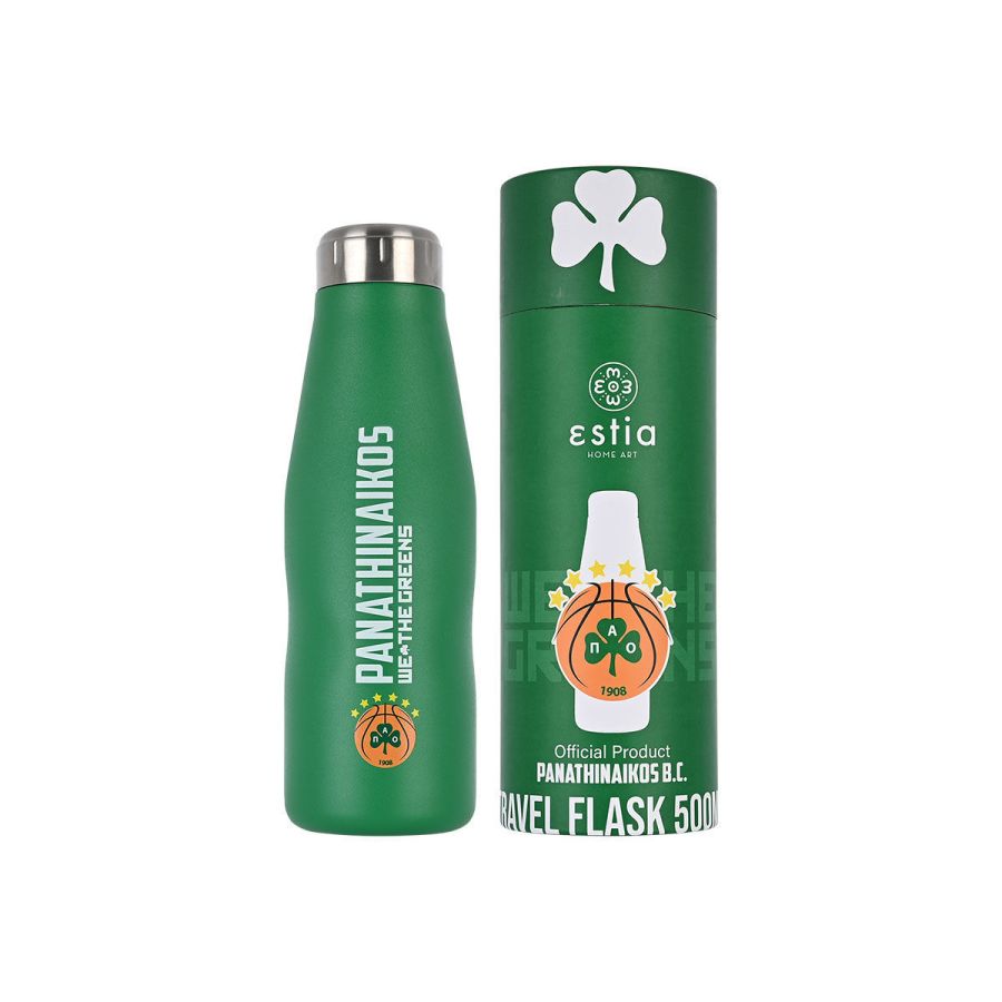 Θερμός Travel Flask Save the Aegean 500ml PANATHINAIKOS BC Edition Estia Home Art 00-12328