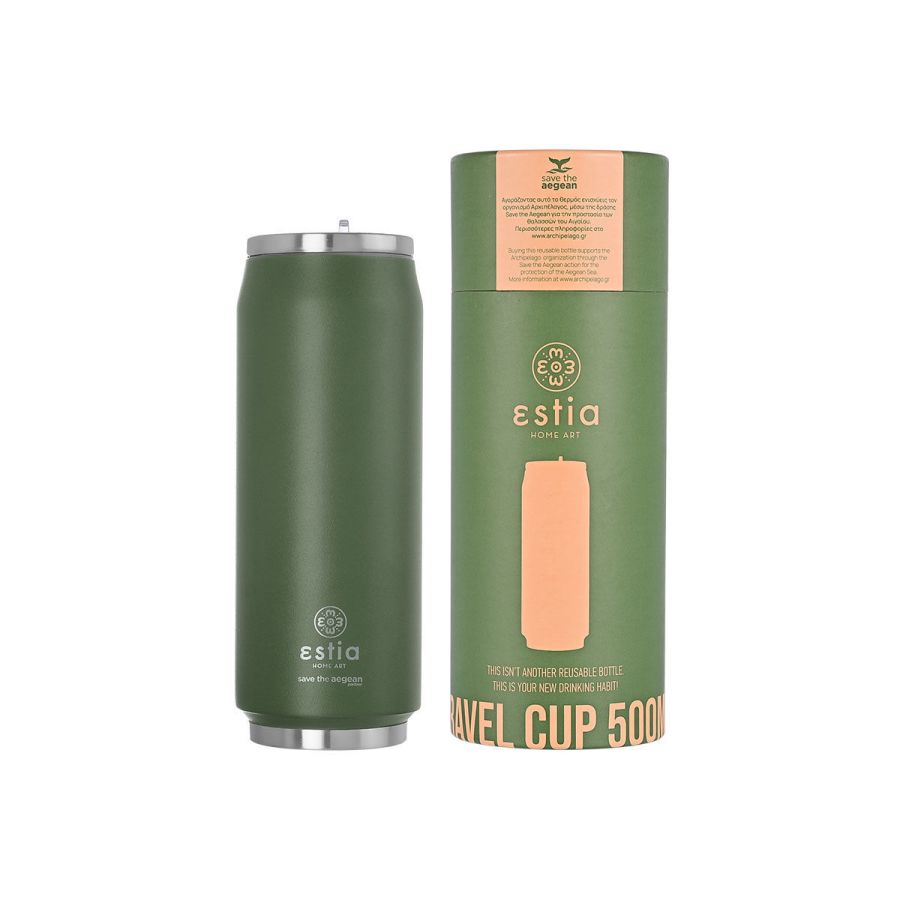 ESTIA ΘΕΡΜΟΣ TRAVEL CUP SAVE THE AEGEAN 500ml FOREST SPIRIT 01-13806