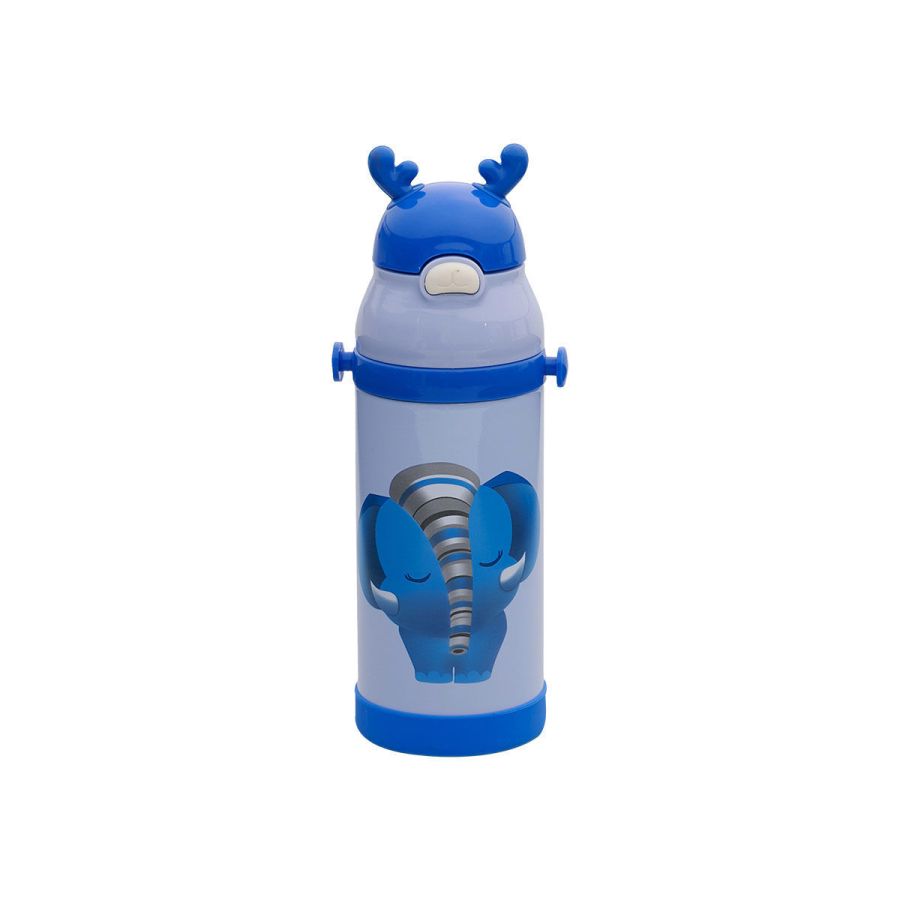 Θερμός Παιδικό Ανοξείδωτο 350ml Animals Elephant Blue Estia Home Art 01-10959