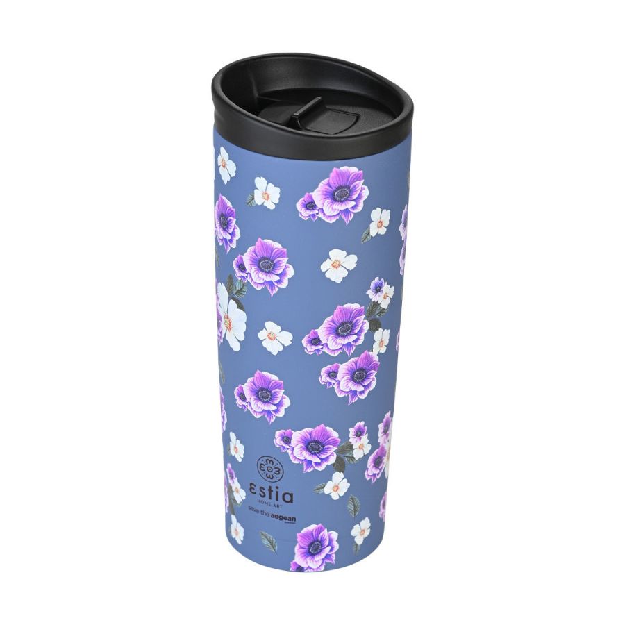 Θερμός 450ml Travel Mug Save the Aegean Garden Blue Estia Home Art 01-20415