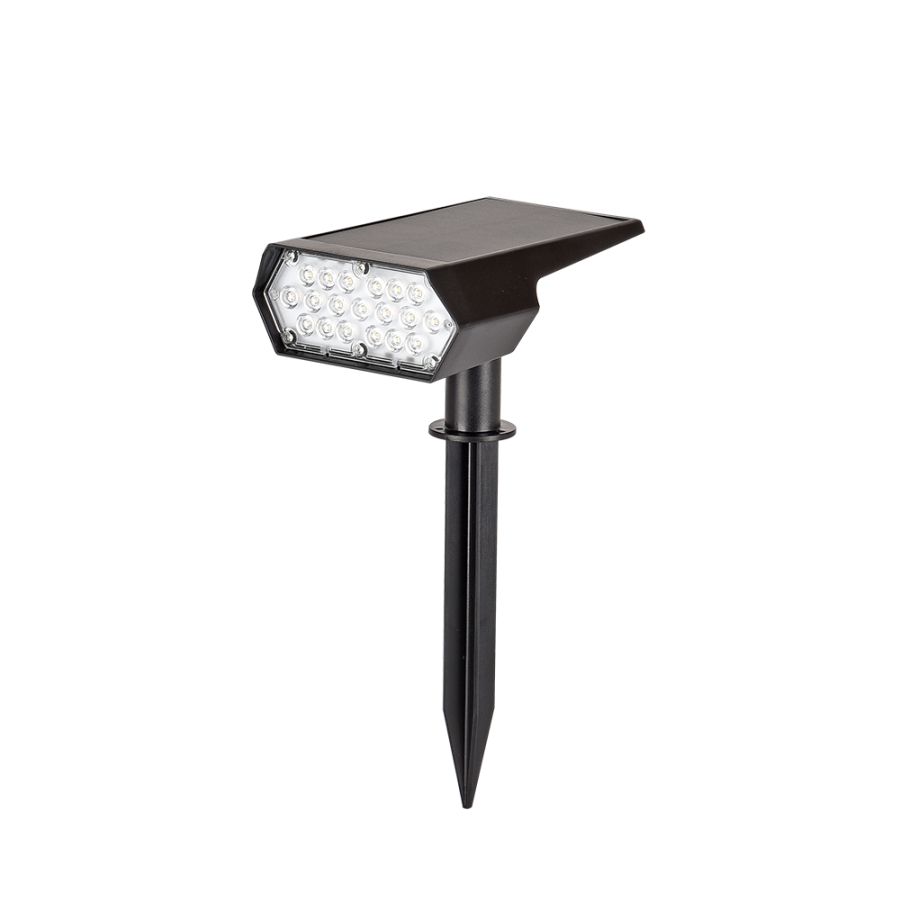 Φωτιστικό Ηλιακό Καρφωτό 3W 3CCT 3000-6000Κ  Solar Spike Light in Black it-Lighting Melville 80204810S