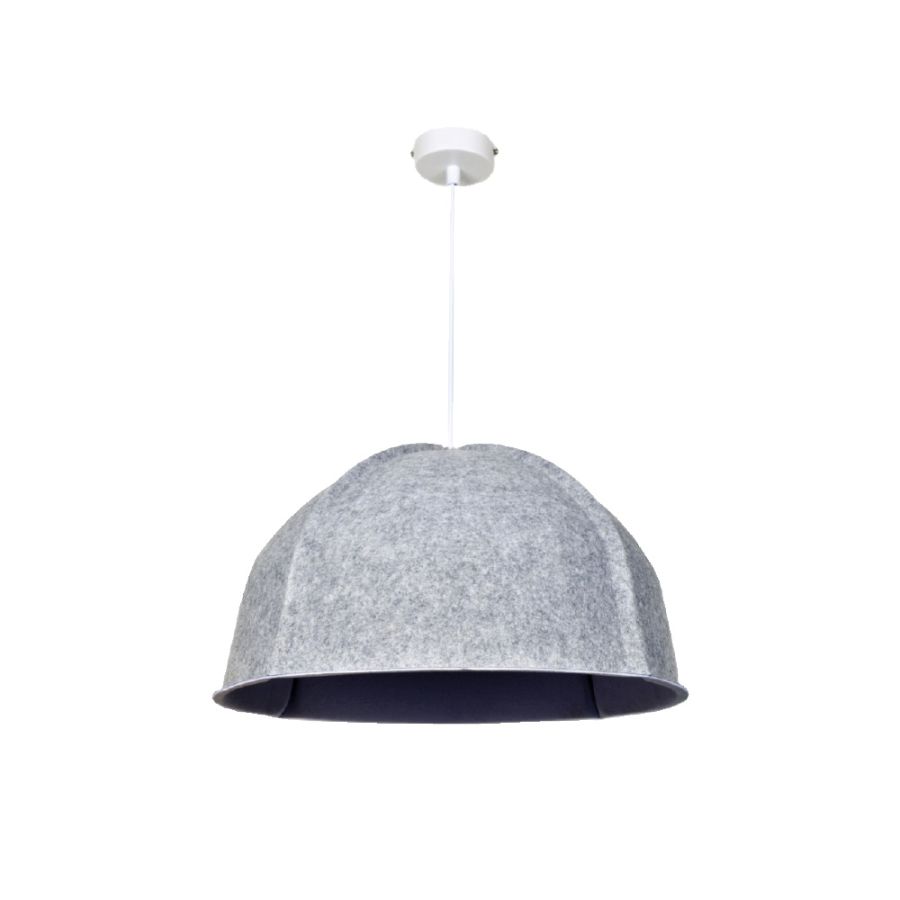 Φωτιστικό Κρεμαστό Γκρι 1xE27 Pendant Light D:50x30cm Acoustic Light 4061