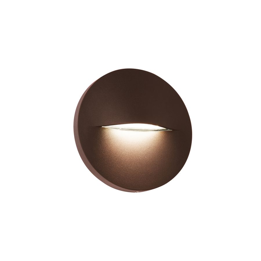 Aπλίκα IP65 Led 3w 3000K 170lm D140xP33mm Καφέ Rusty Brown Round Vita Viokef 4298301