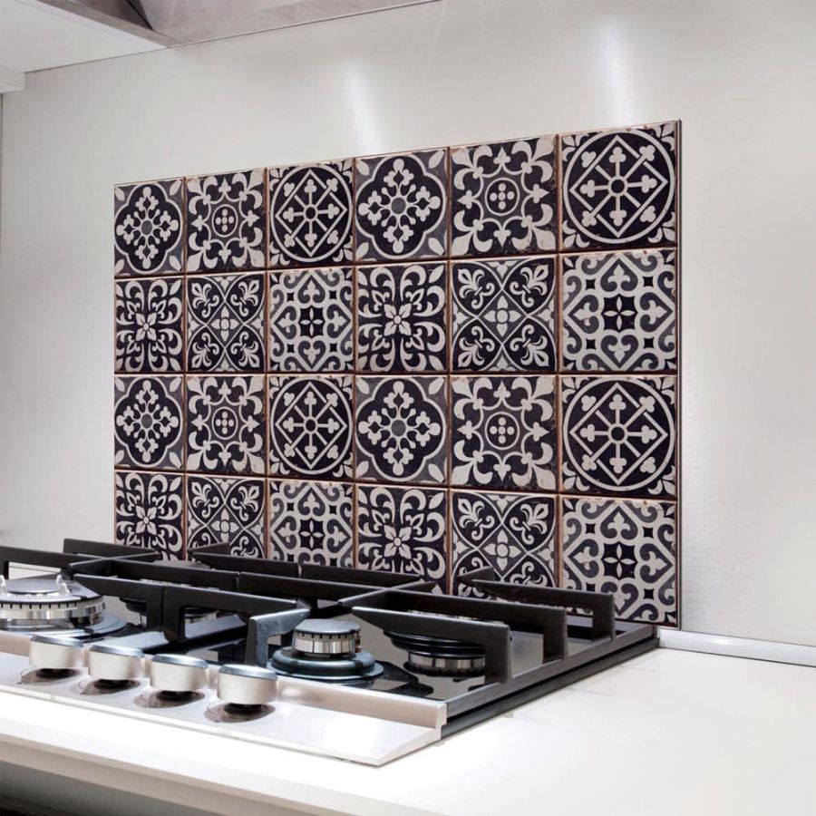 Tiles Azulejos L πλάτη προστασίας τοίχου εστιών κουζίνας 67253 Ango