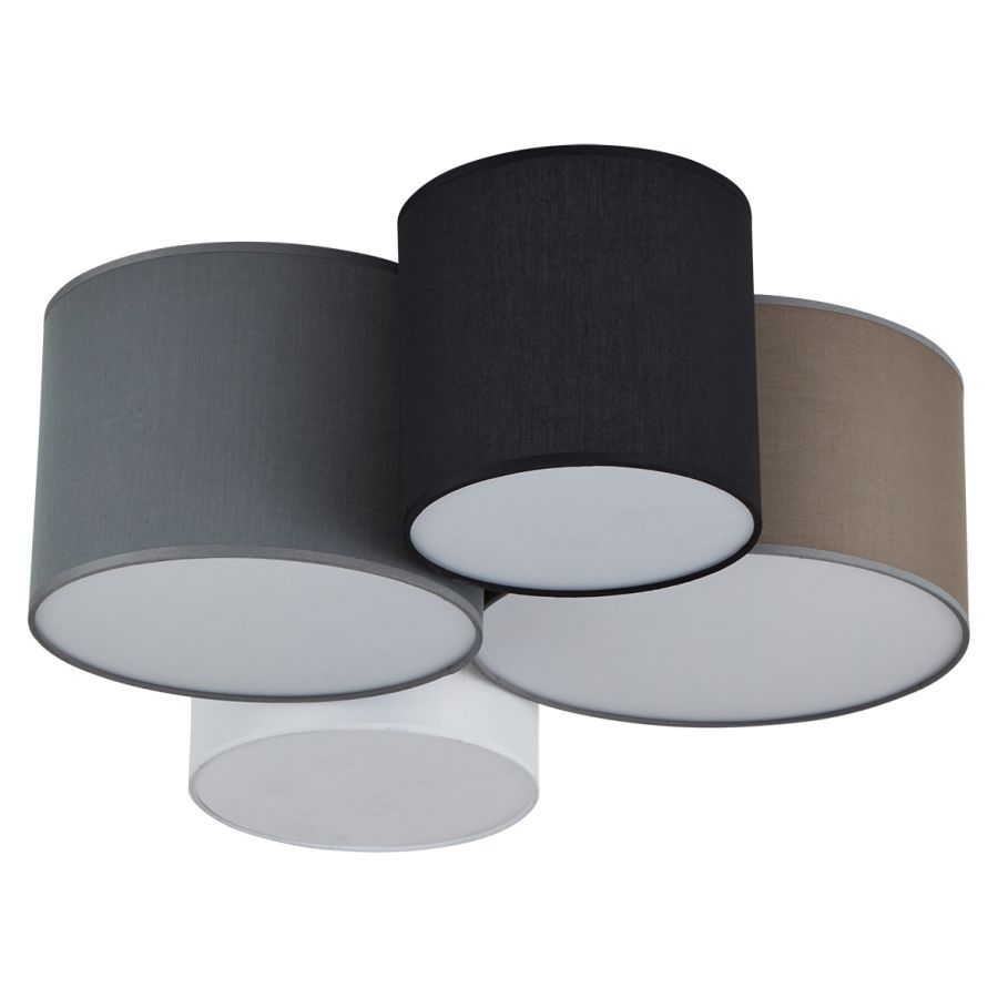 SE21-WGBB-90 COZY WHITE,GREY,BROWN & BLACK SHADES Γ1 HOMELIGHTING 77-8233