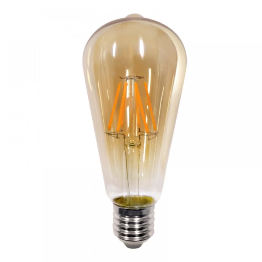 Λαμπήρας Filament Dimmable ST64  64x140mm 8w 2200K 650lm Μελί 220-240V 360° Inlight 7.27.08.24.1