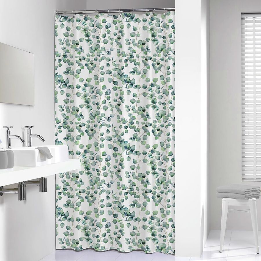 Κουρτίνα Μπάνιου Υφασμάτινη 100% Polyester 180x200cm Green Sealskin Ayra 800143