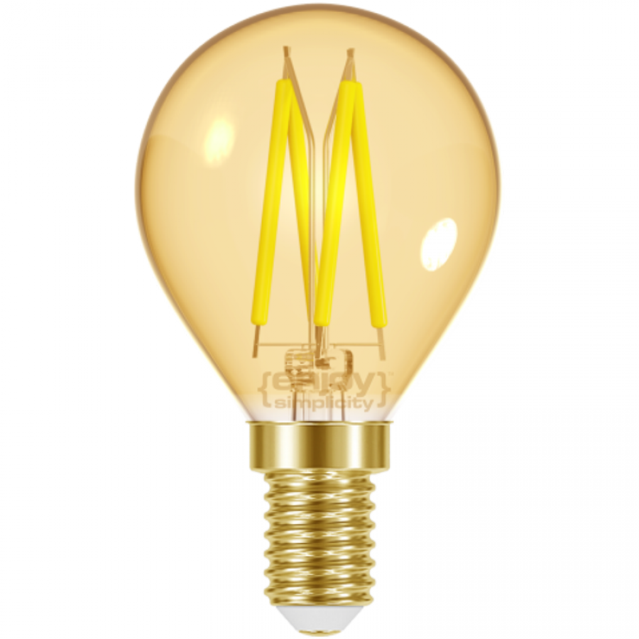 Λαμπτήρας Led Filament Amber Dimmable P45  E14 Μπαλάκι 4,8w 2000K 300lm Ø45xH78mm Enjoy EL825904