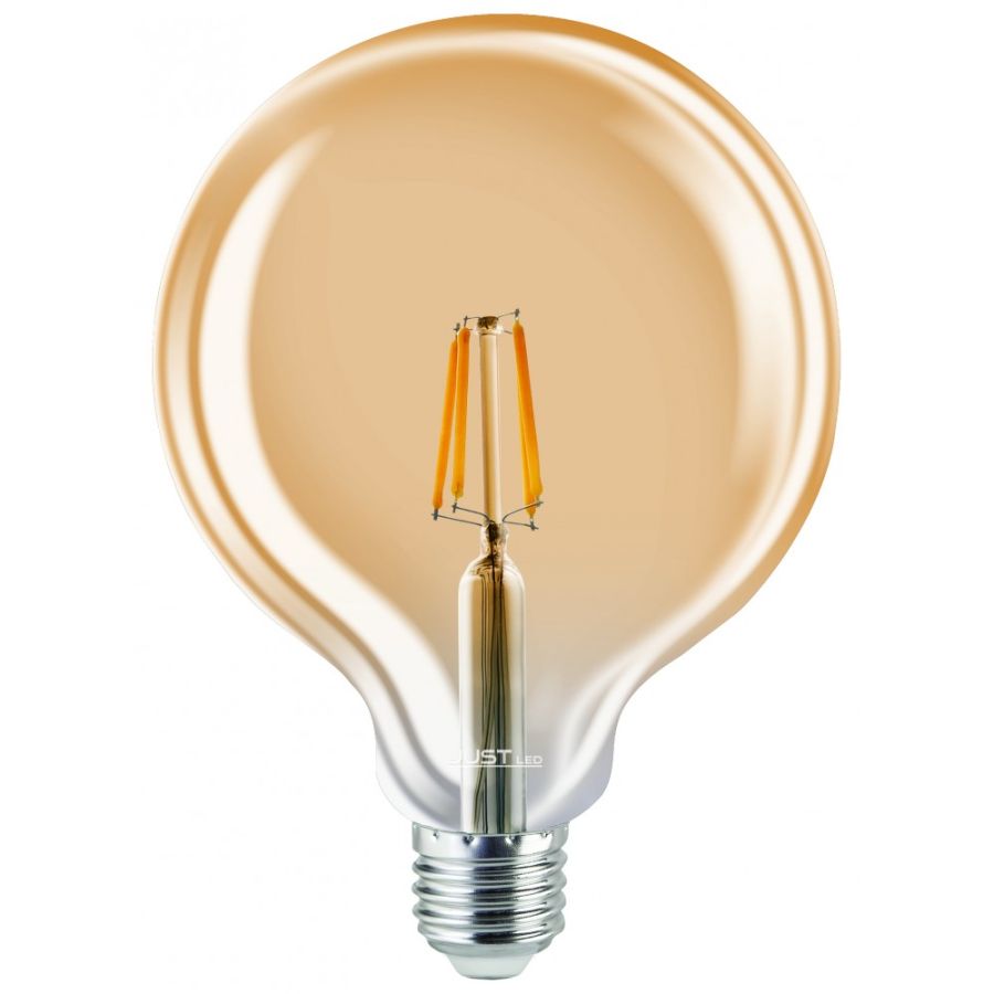 Λαμπτήρας Led Filament Amber Dimmable E27 G125 12w 3000K 1300lm 125x175mm Just Led B271212201