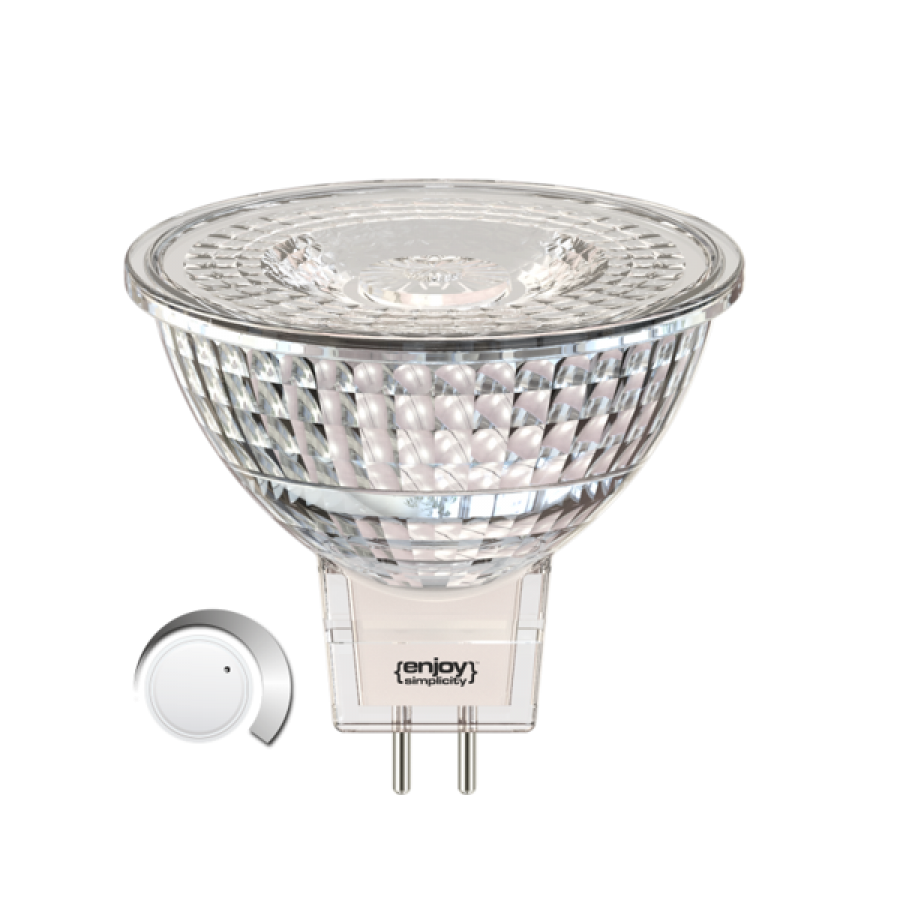 Λαμπτήρας Led Dimmable MR16 GU5.3 3,7w 2700K 260lm 36° Ø50xH45mm Enjoy EL816942