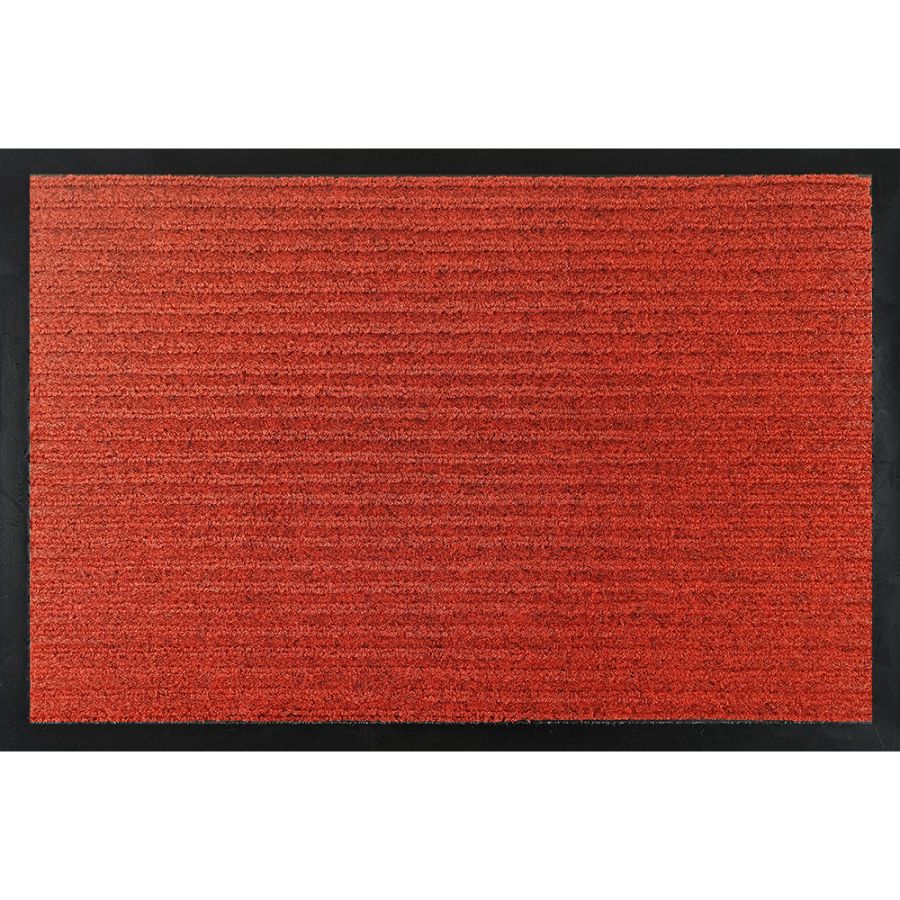 Πατάκι Εισόδου 40x60cm Κόκκινο Μοκέτα-Λάστιχο STRAIGHT-2 San Lorentzo 200361RED