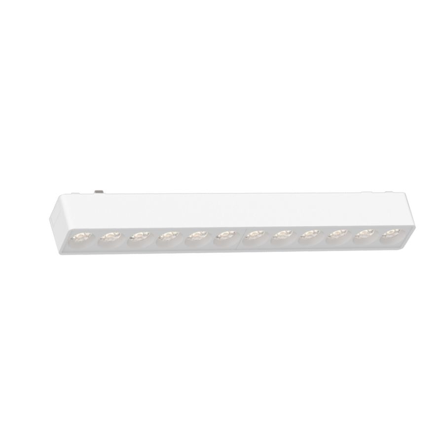 InLight Φωτιστικό LED 12W 3CCT για Ultra-Thin μαγνητική ράγα σε λευκή απόχρωση by tuya and zigbee D:23cmX2,4cm T04605-WH