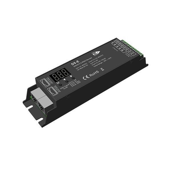 DMX512/RDM DECODER 4A*5CH 12-48VDC D5-E Eurolamp 145-71501