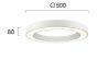 Φωτιστικό Πλαφόν Οροφής Ø50 εκ. Led 38 w 3000K 2090 lm Beam Angle 120° Μέταλλο Λευκό Viokef Apollo 4214100