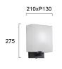 Απλίκα Μονόφωτη 1xE27 L210xH275mm Box Viokef 4262800