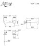 Μπαταρία Εντοιχισμού 2 Οπών Χρωμέ LaTorre New Tech 12208-100 