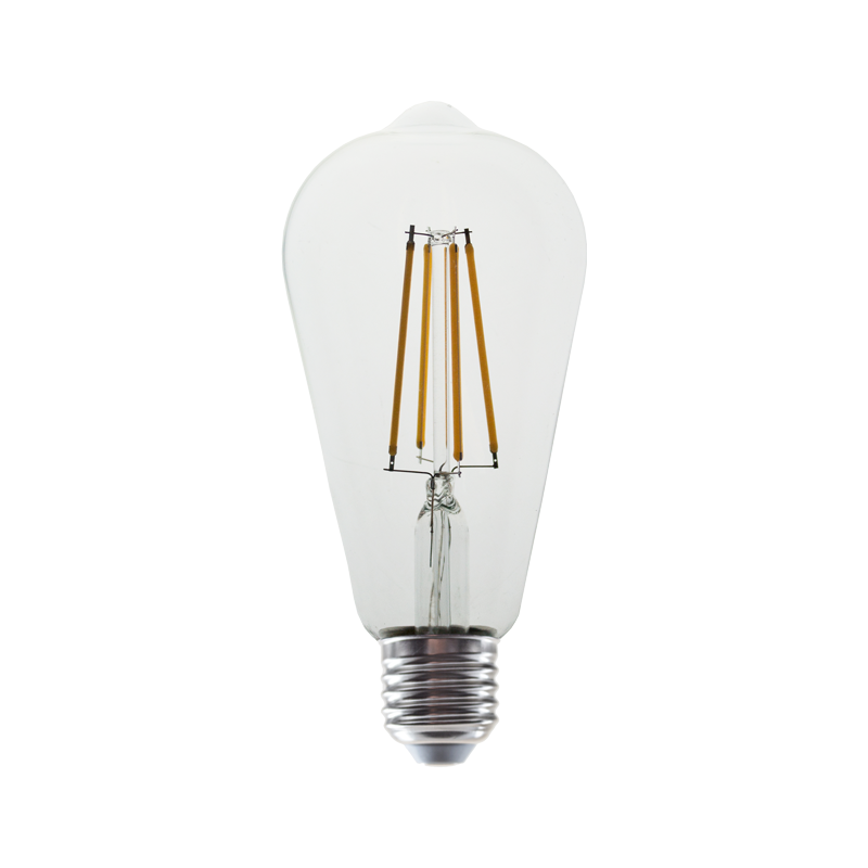 LED FILAMENT E27 ST64  6W 4000K 230V AC 830LM RA80 ACA CONDI6NW