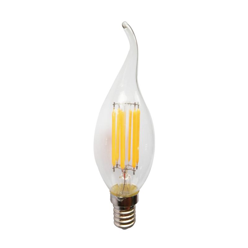 LED FILAMENT E14 CANDLE TIP DIM 4W 2700K 230V AC 400LM RA80 ACA DECO4WWTIPDIM