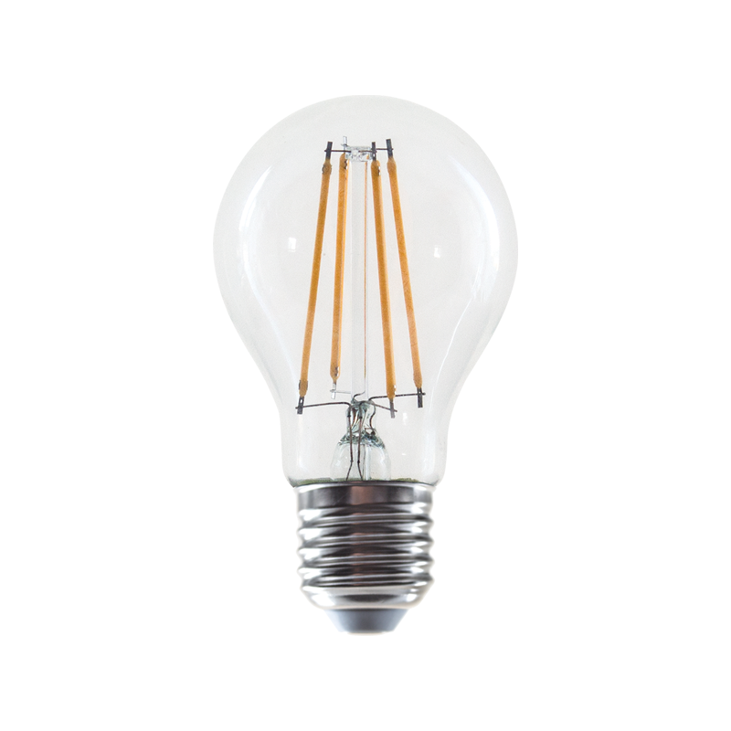 LED FILAMENT E27 A60 8W 4000K 230V AC 1010LM RA80 ACA ELIOR8NW