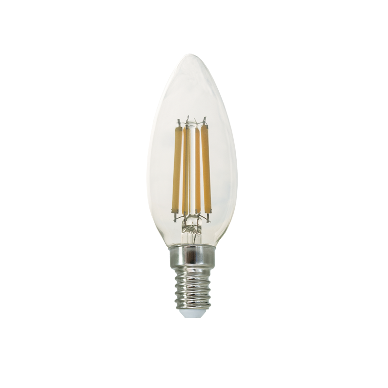 LED FILAMENT E14 C35 6W 4000K 230V AC 770LM RA80 ACA FLAM6NW