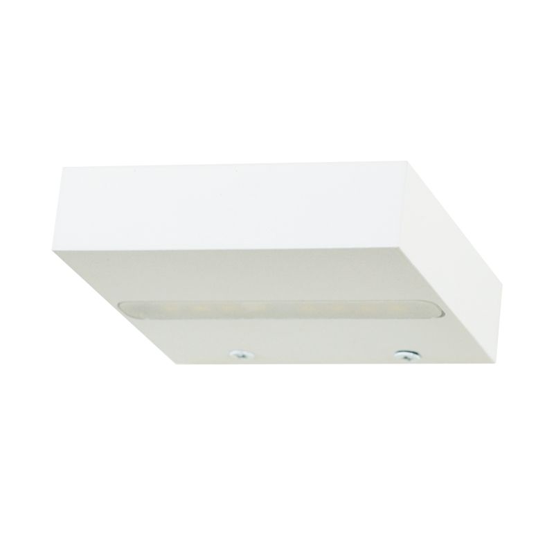 ACA L36310100U  Απλίκα Τετράγωνη 10*10 Uspide Shelf 4watt Led 3000K Μέταλλο Λευκό  Ματ 