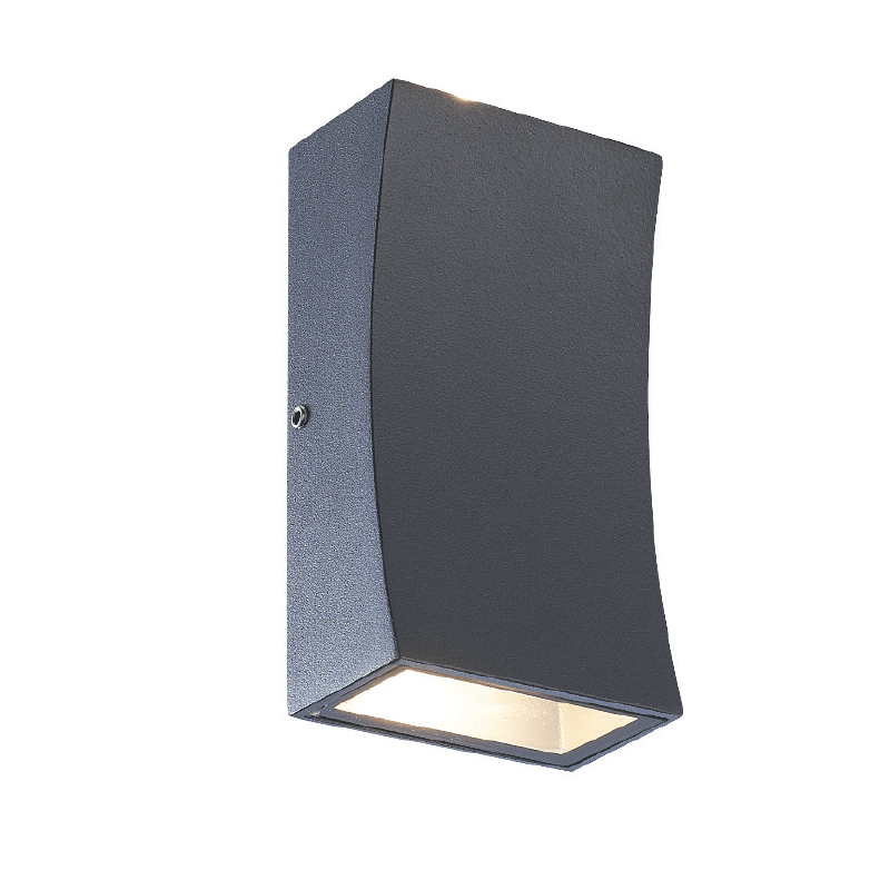 LED HP WALL LUMINAIRE 6W 180LM 89° 230V AC 3.000K DARK GREY CRI80 IP65 30.000HRS ACA LG1042G