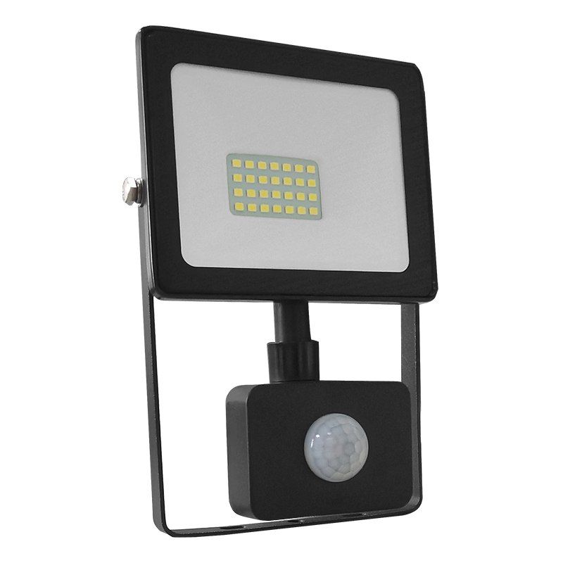 BLACK SENSOR LED SMD FLOOD LUMINAIRE IP66 20W 3000K 1600Lm 230V RA80 ACA Q2030S