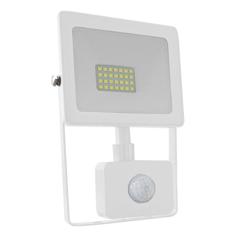 WHITE SENSOR LED SMD FLOOD LUMINAIRE IP66 20W 4000K 1700Lm 230V RA80 ACA Q2040WS