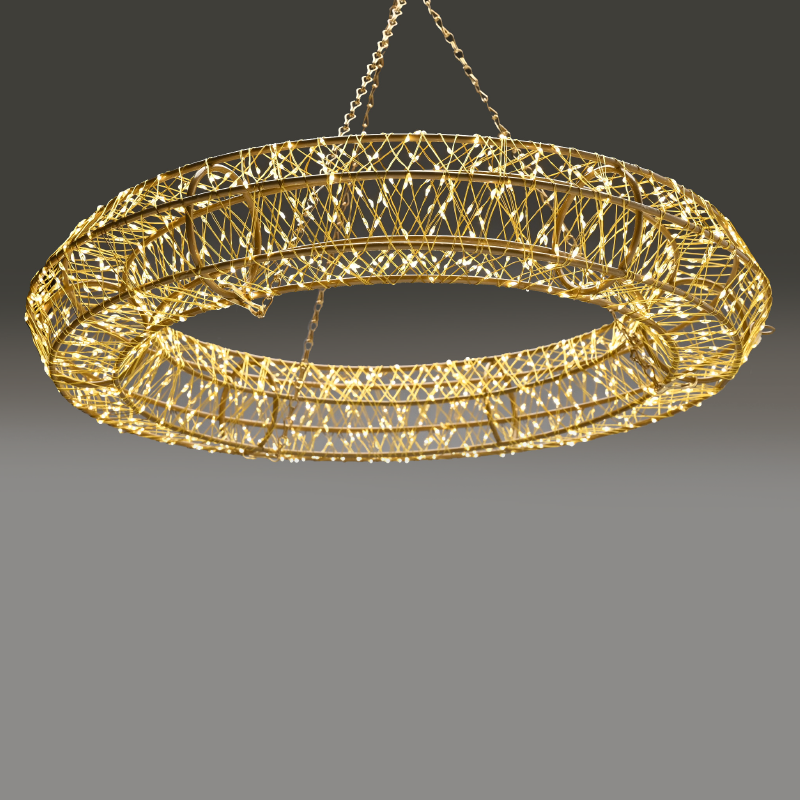 3D COPPER WIRE METAL MOTIF RING 12480LED ΛΑΜΠ ΚΑΛ ΧΑΛΚ ΘΕΡΜ IP44 ΑΝΤΑΠT(3VDC)ΑΛΥΣ 70cm-ΑΓΚΙΣ 5mΚΑΛ ACA X05128801535