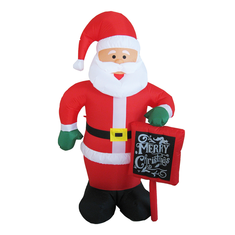 "INFLATABLE SANTA" 4 LED ΛΑΜΠ.ΑΝΤΑΠ.(12V),CW,ΣΤΑΘ. IP44, Η180CM, 2M ΠΡΑΣ. ΚΑΛ. ΤΡΟΦ. ACA X0742438