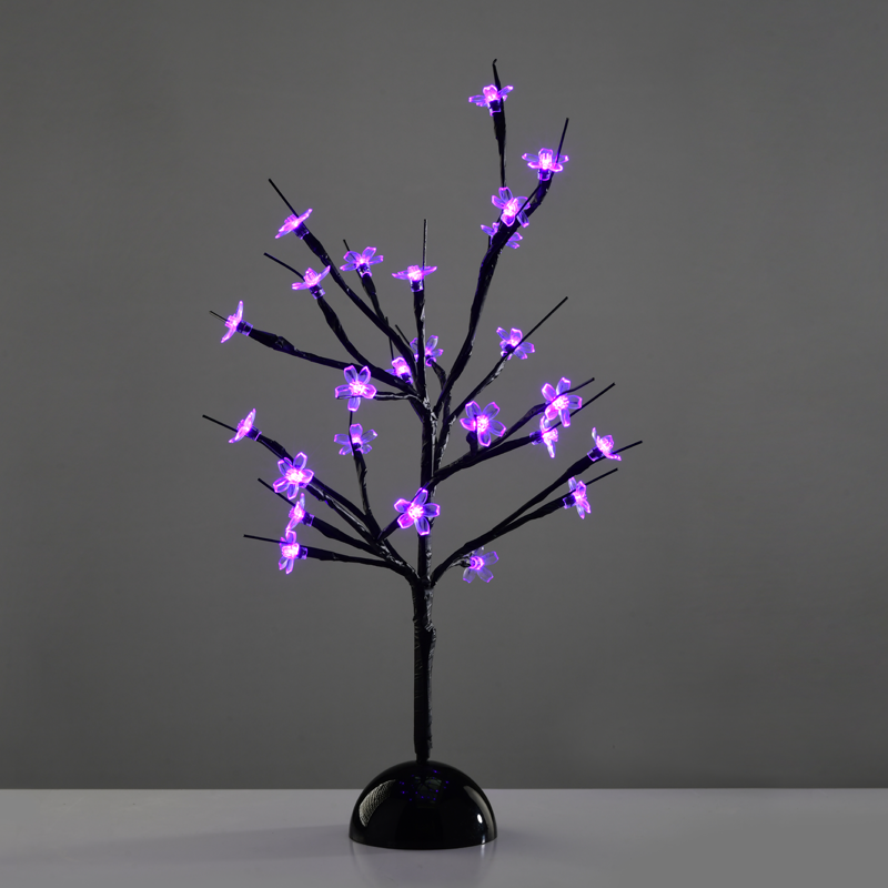 "TABLE TREE" 25 LED ΣΧΕΔΙΟ ΛΑΜΠΑΚ ΜΕ ΜΠΑΤΑΡΙΑ 3xAA ΜΩΒ IP20 10x10x45cm ACA X1025811