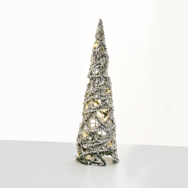 "GREEN PINE NEEDLE CONE TREE" 40 MINI WW LED ΛΑΜΠ. ΜΠΑΤ. 3ΧΑΑ,IP20 Φ20.5X80cm ACA X114011313