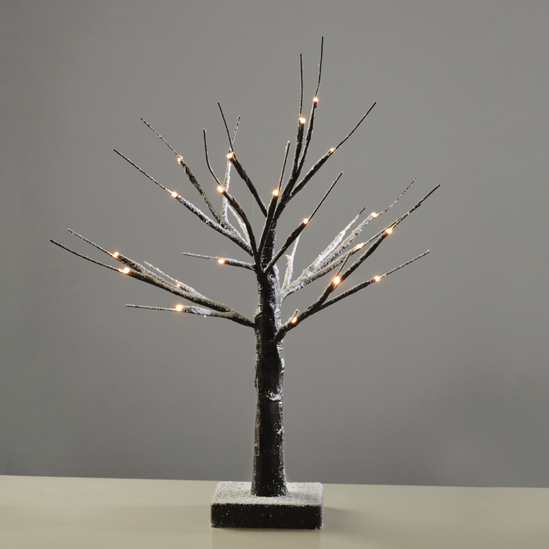 “SNOW TREE” MAYPO ΔΕΝΤΡΟ 24 LED ΛΑΜΠΑΚ ΜΠΑΤΑΡ(3xAA) ΘΕΡΜΟ ΛΕΥΚΟ IP20 45cm ACA XTREBWW452A