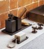 Δίσκος Πολλαπλών Χρήσεων Stand Amenities W30xD13xH1 cm Brass Black Mat Sanco Hotel Amenities 0143-M116