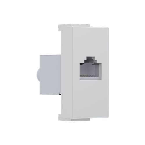 MODYS ΠΡΙΖΑ ΔΙΚΤΥΟΥ ΙΒΟΥΑΡ  1 ΣΤ. RJ45 CAT.6A ΜΕ ΘΩΡΑΚΙΣΗ IP20 ACA 10101312544