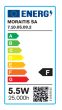 InLight GU10 LED 5,5watt 4000K Φυσικό Λευκό 7.10.05.09.2