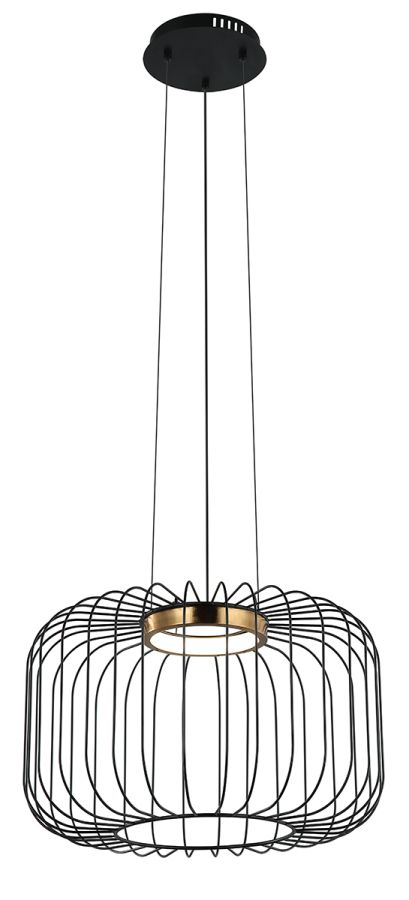 Μονόφωτο Led 9w 3000K D400xH1800mm Μαύρο-Μπρονζέ Igor Viokef 4303700