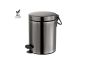 Χαρτοδοχείο 5lt  Χρώμα Brushed Gun Metal Chrome Soft Closιng Sanco Waste Bins 90680-AB23